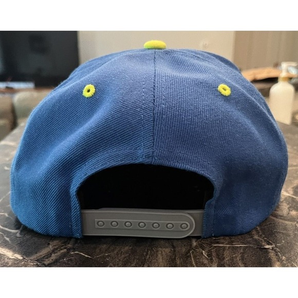 SNAP BACK MENS HAT BLUE GRAY YELLOW SWEET HOME CHICAGO CAP -Nice! - Picture 4 of 7